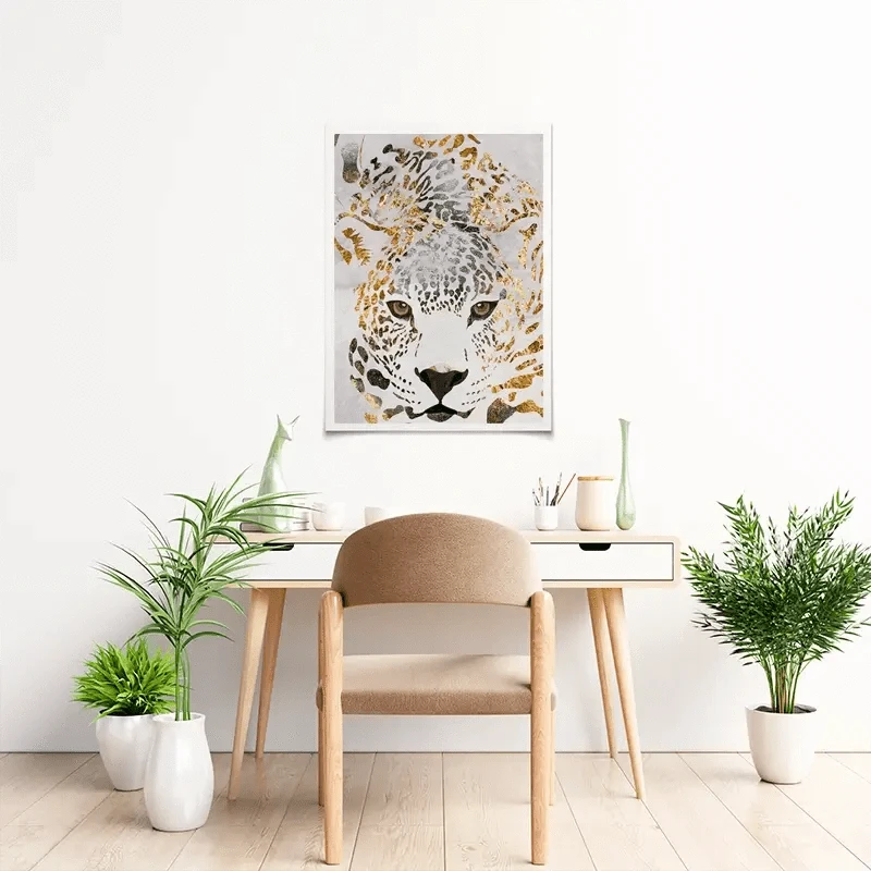 White Jaguar Art Print White Jaguar Art Print wall art product Sarah Manovski
