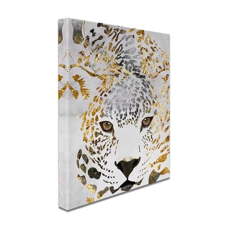 White Jaguar Canvas Print White Jaguar Canvas Print wall art product Sarah Manovski