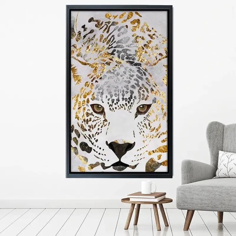 White Jaguar Canvas Print White Jaguar Canvas Print wall art product Sarah Manovski