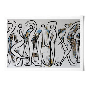 White Walk Art Print White Walk Art Print wall art product Maria Moretti