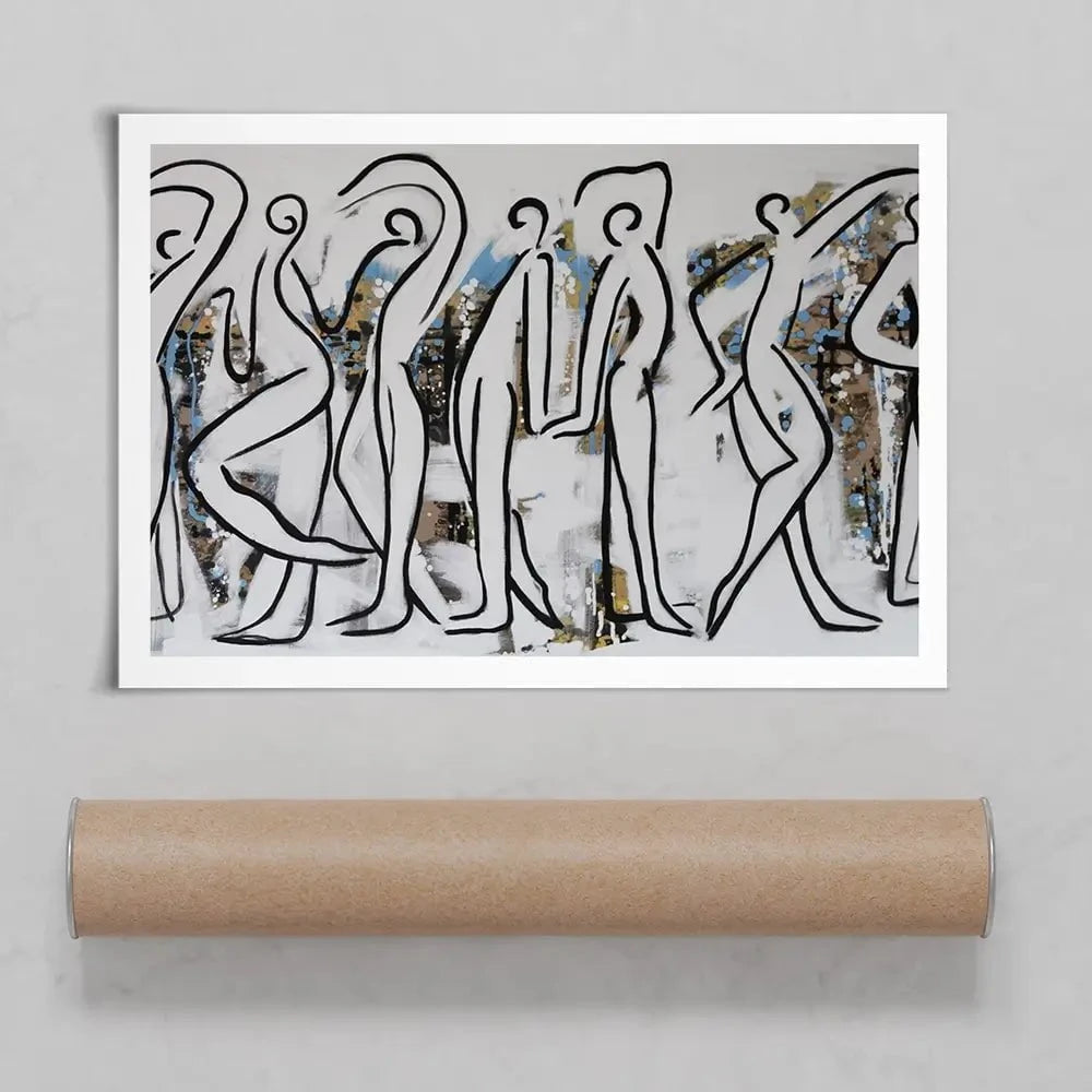 White Walk Art Print White Walk Art Print wall art product Maria Moretti