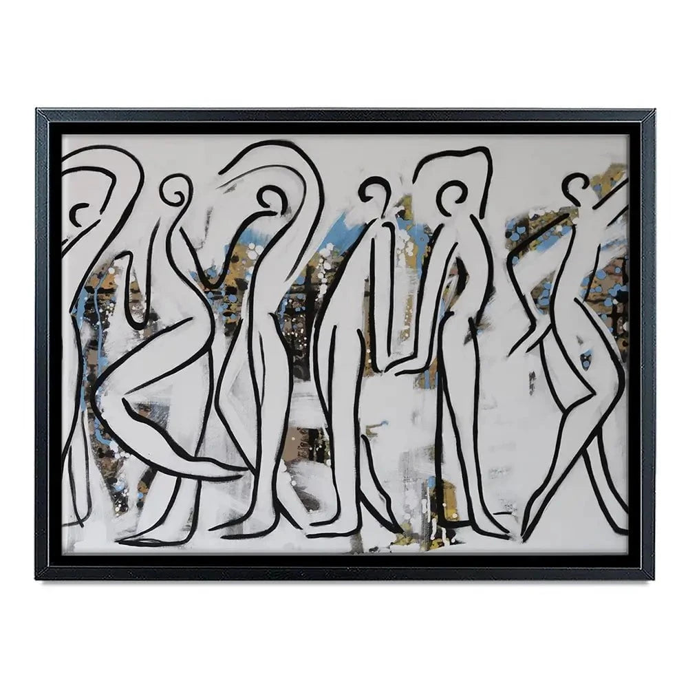 White Walk Canvas Print White Walk Canvas Print wall art product Maria Moretti