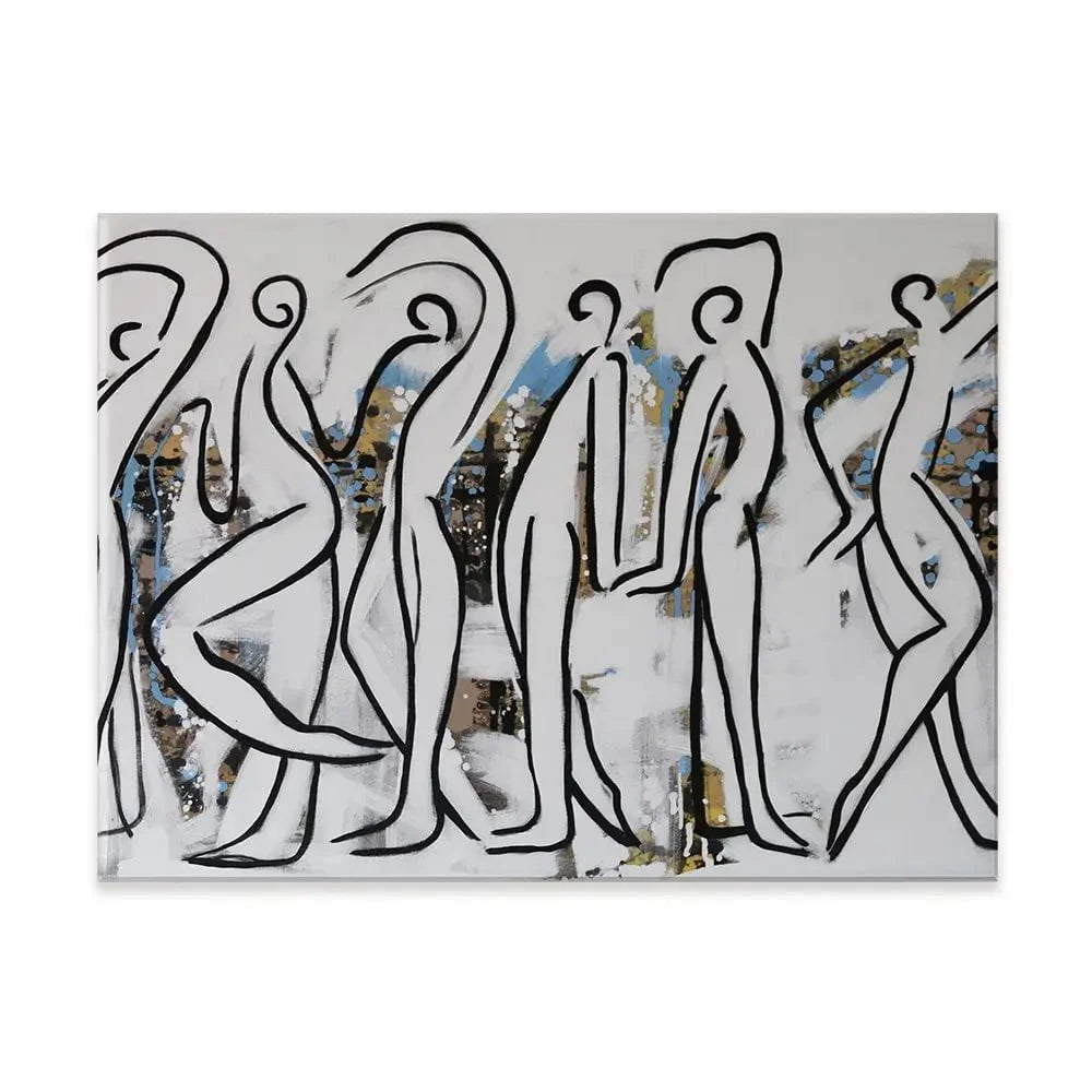 White Walk Canvas Print White Walk Canvas Print wall art product Maria Moretti