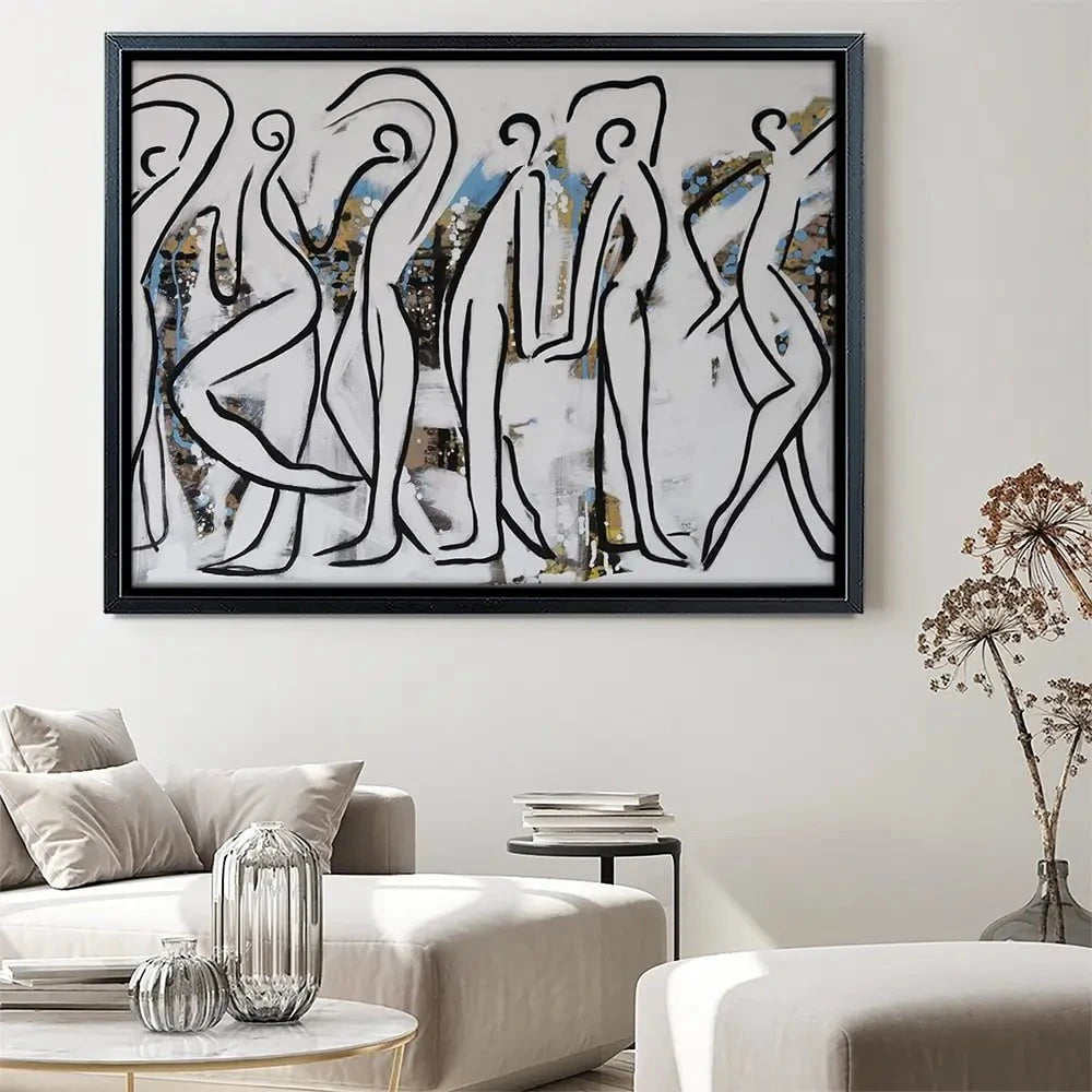 White Walk Canvas Print White Walk Canvas Print wall art product Maria Moretti