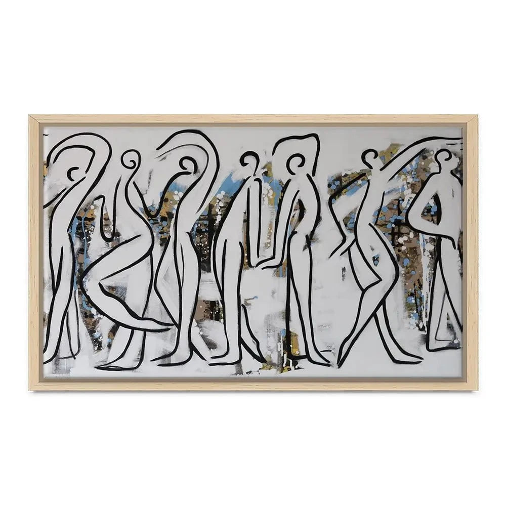 White Walk Canvas Print White Walk Canvas Print wall art product Maria Moretti