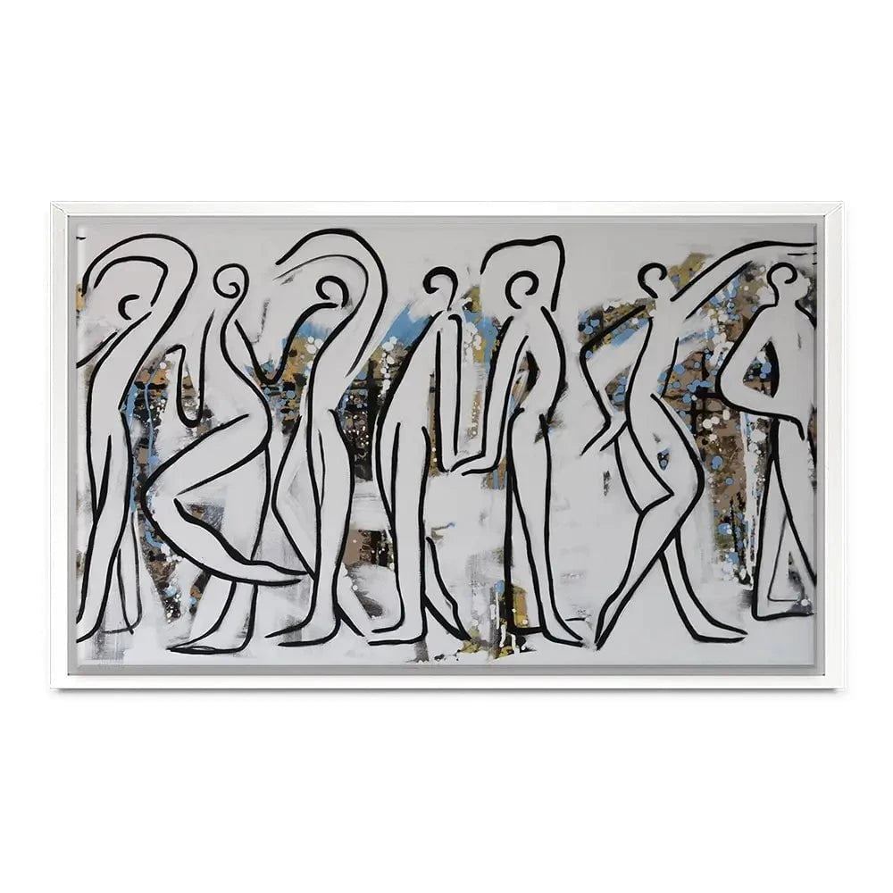 White Walk Canvas Print White Walk Canvas Print wall art product Maria Moretti