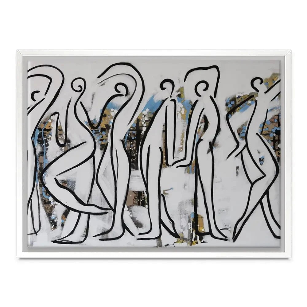 White Walk Canvas Print White Walk Canvas Print wall art product Maria Moretti