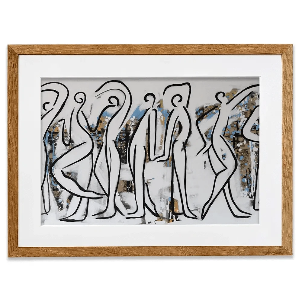 White Walk Framed Art Print White Walk Framed Art Print wall art product Maria Moretti