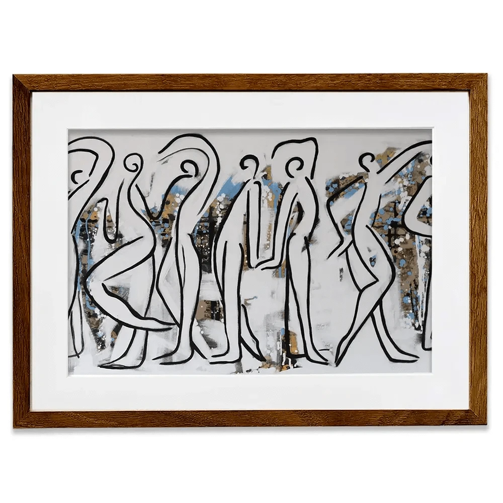 White Walk Framed Art Print White Walk Framed Art Print wall art product Maria Moretti