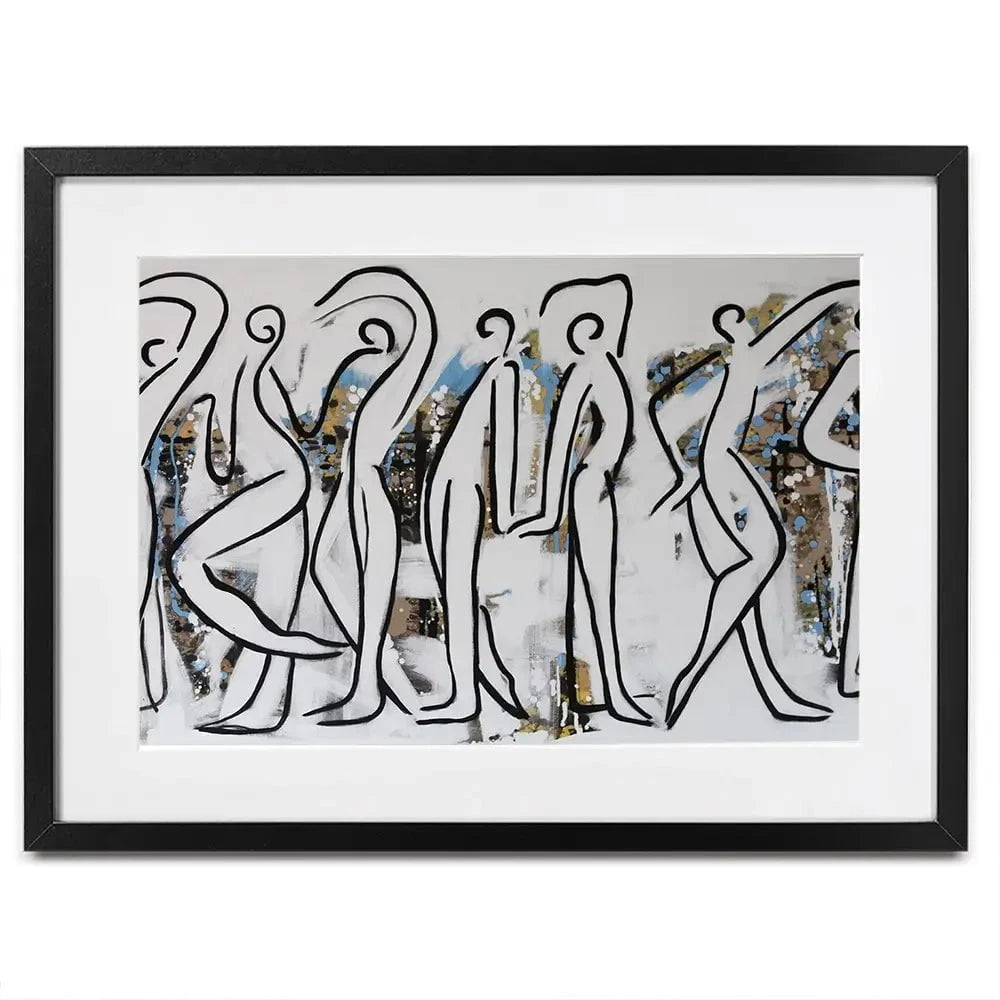 White Walk Framed Art Print White Walk Framed Art Print wall art product Maria Moretti