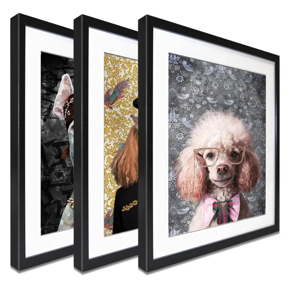 Who Let The Dogs Out Framed Art Print Trio Who Let The Dogs Out Framed Art Print Trio wall art product Svetlana Aleynikova