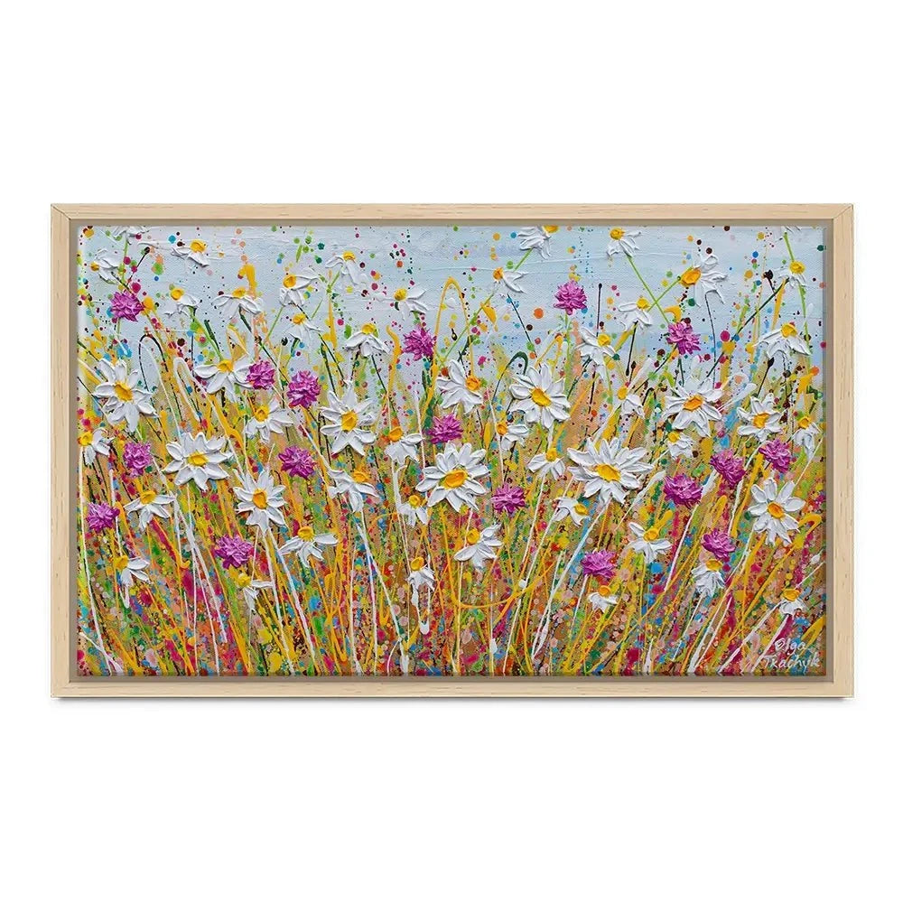 Wild Daisy Field Canvas Print Wild Daisy Field Canvas Print wall art product Olga Tkachyk