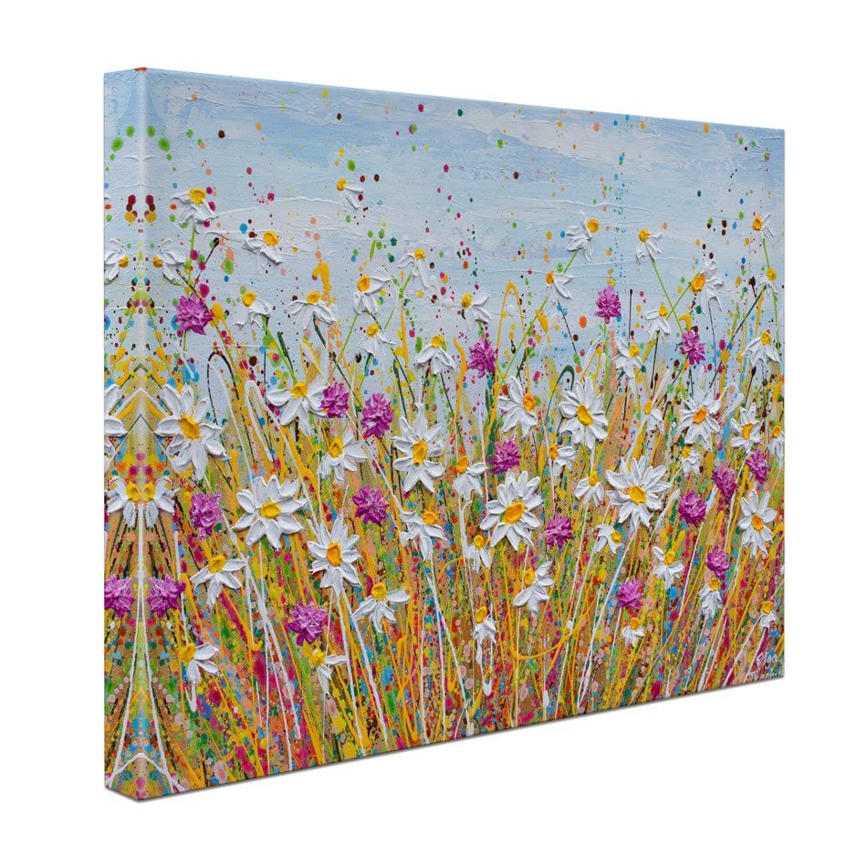 Wild Daisy Field Canvas Print wall art product Olga Tkachyk