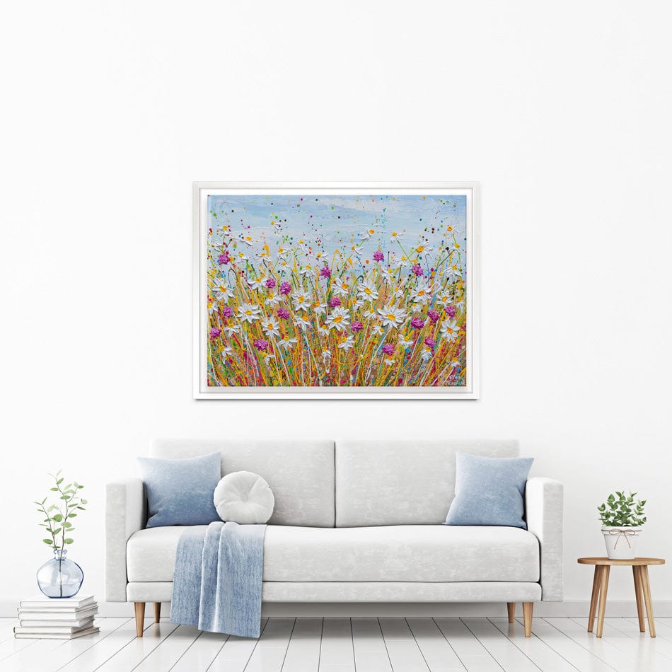 Wild Daisy Field Canvas Print wall art product Olga Tkachyk