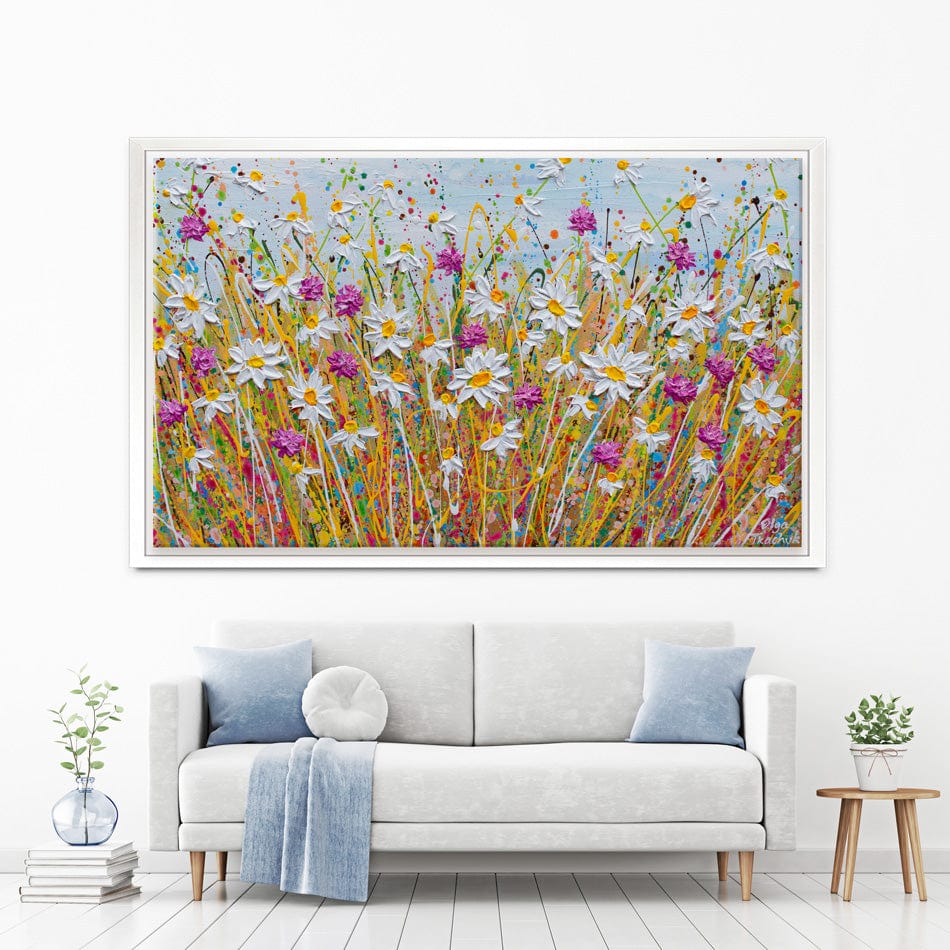 Wild Daisy Field Canvas Print wall art product Olga Tkachyk