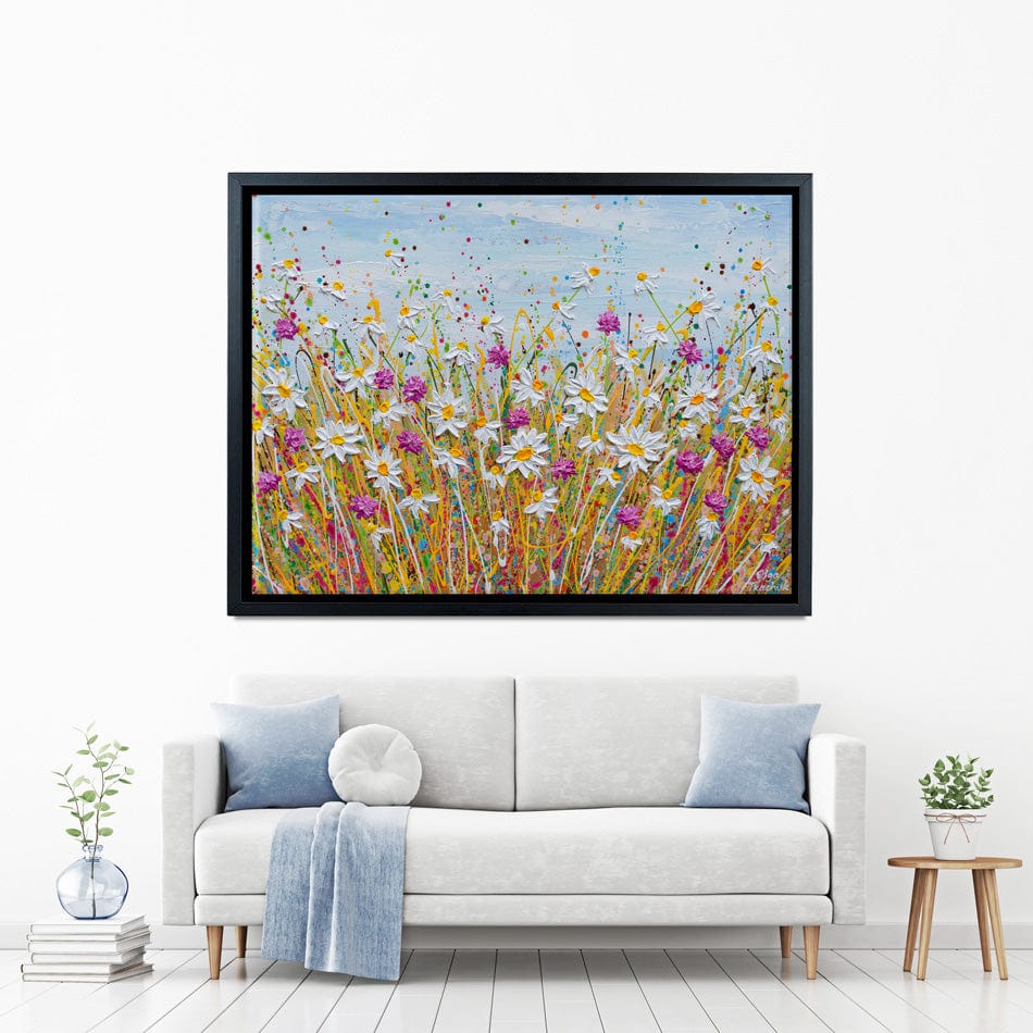 Wild Daisy Field Canvas Print wall art product Olga Tkachyk