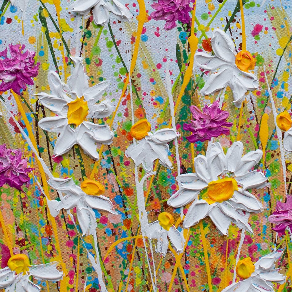 Wild Daisy Field Canvas Print wall art product Olga Tkachyk