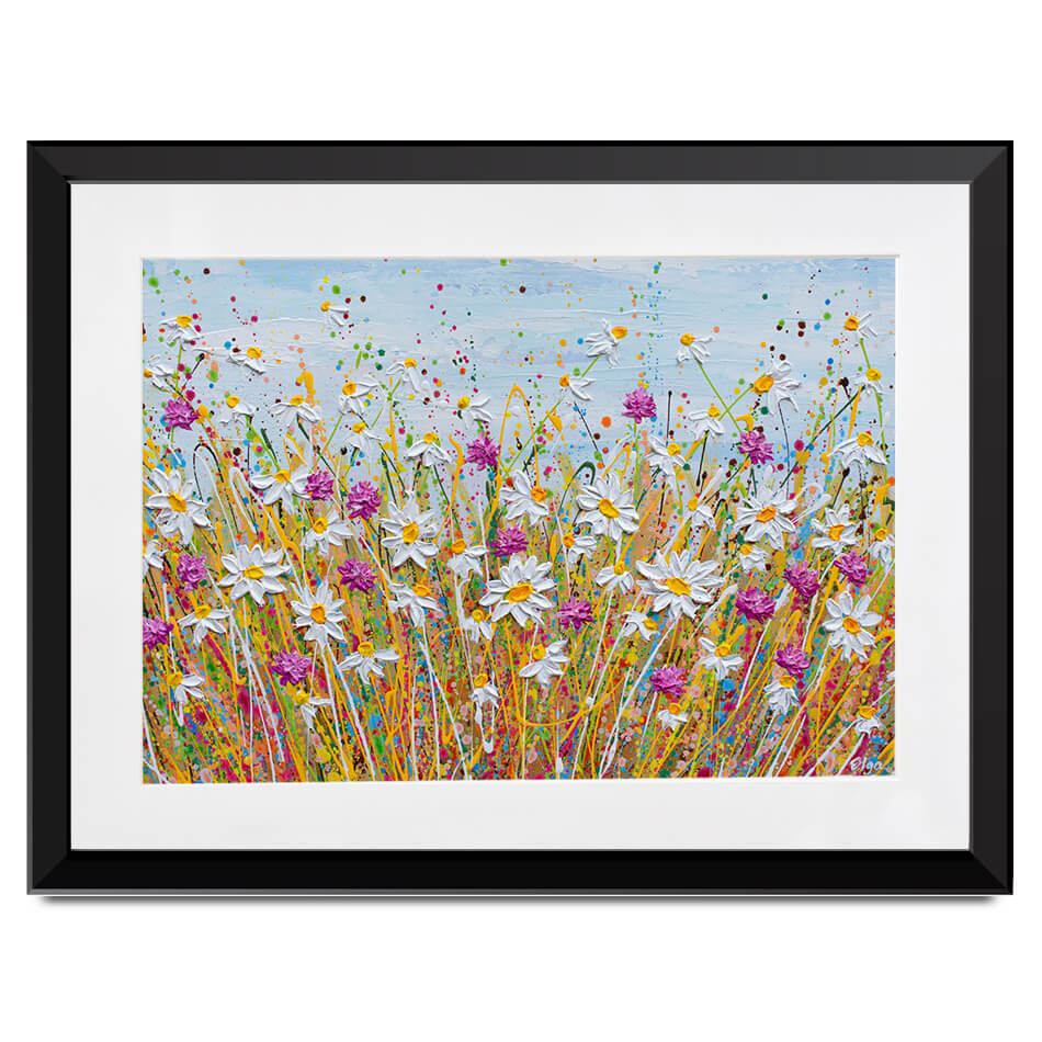 Wild Daisy Field Framed Art Print Wild Daisy Field Framed Art Print wall art product Olga Tkachyk