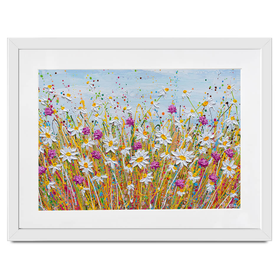 Wild Daisy Field Framed Art Print Wild Daisy Field Framed Art Print wall art product Olga Tkachyk