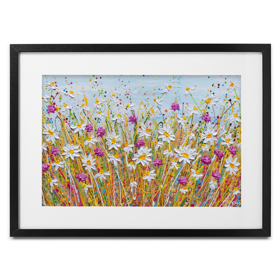 Wild Daisy Field Framed Art Print wall art product Olga Tkachyk