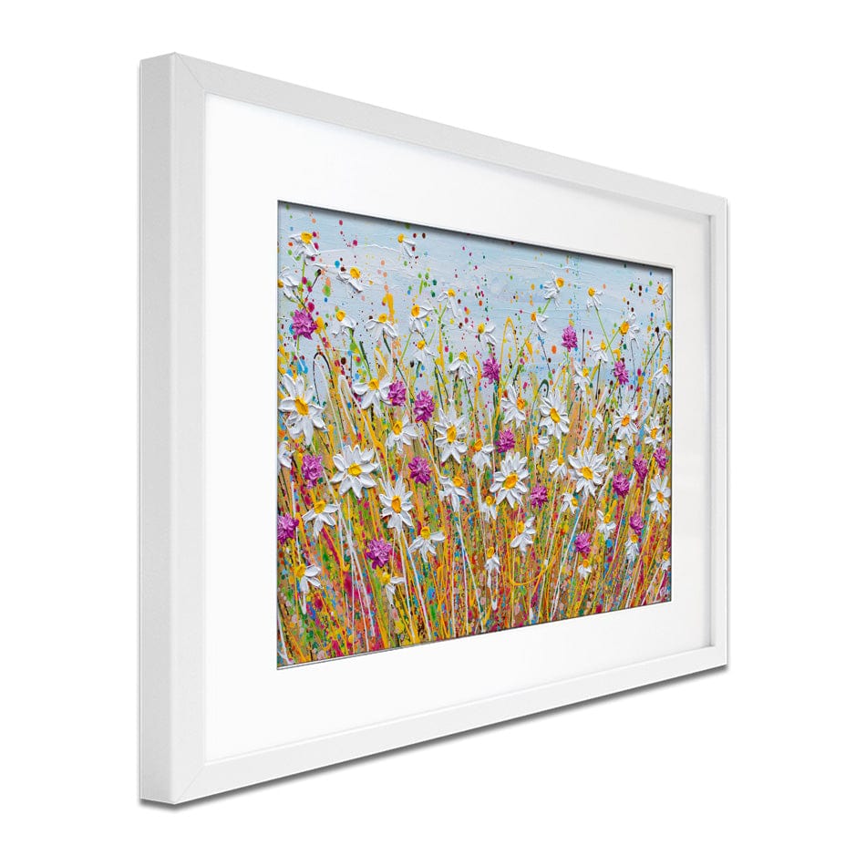 Wild Daisy Field Framed Art Print wall art product Olga Tkachyk