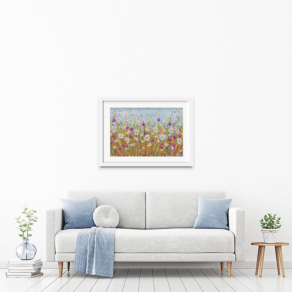 Wild Daisy Field Framed Art Print wall art product Olga Tkachyk