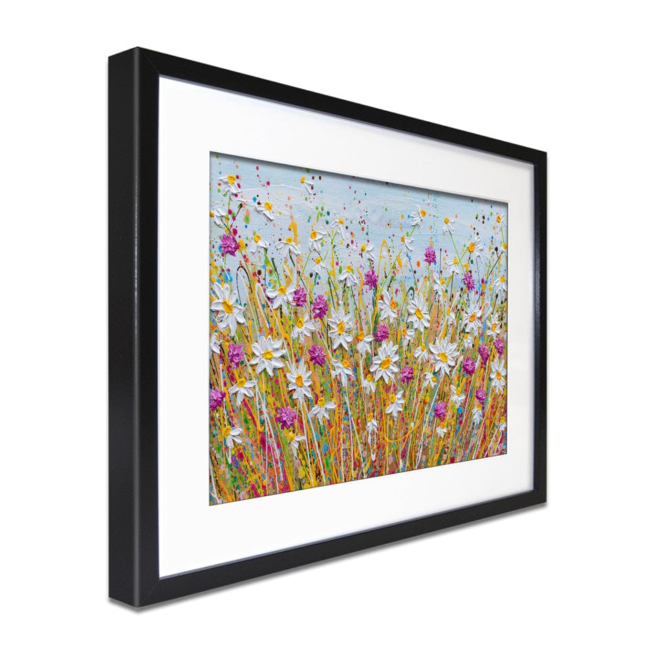 Wild Daisy Field Framed Art Print wall art product Olga Tkachyk