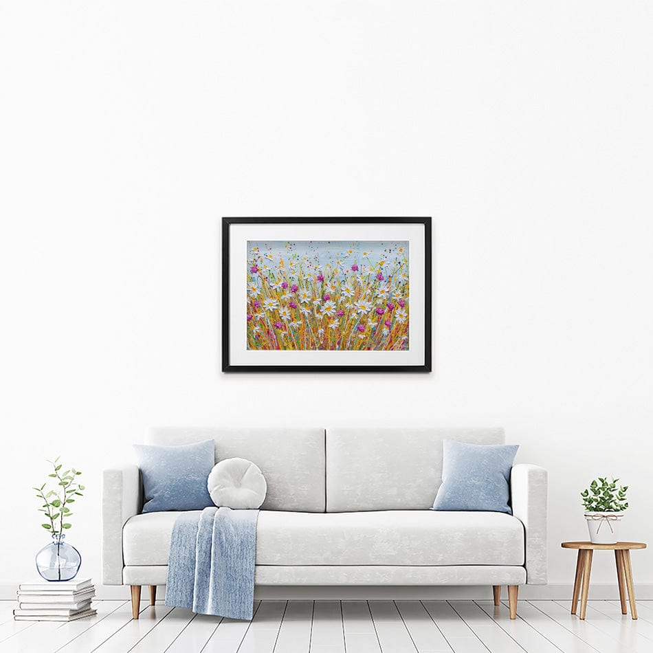 Wild Daisy Field Framed Art Print wall art product Olga Tkachyk