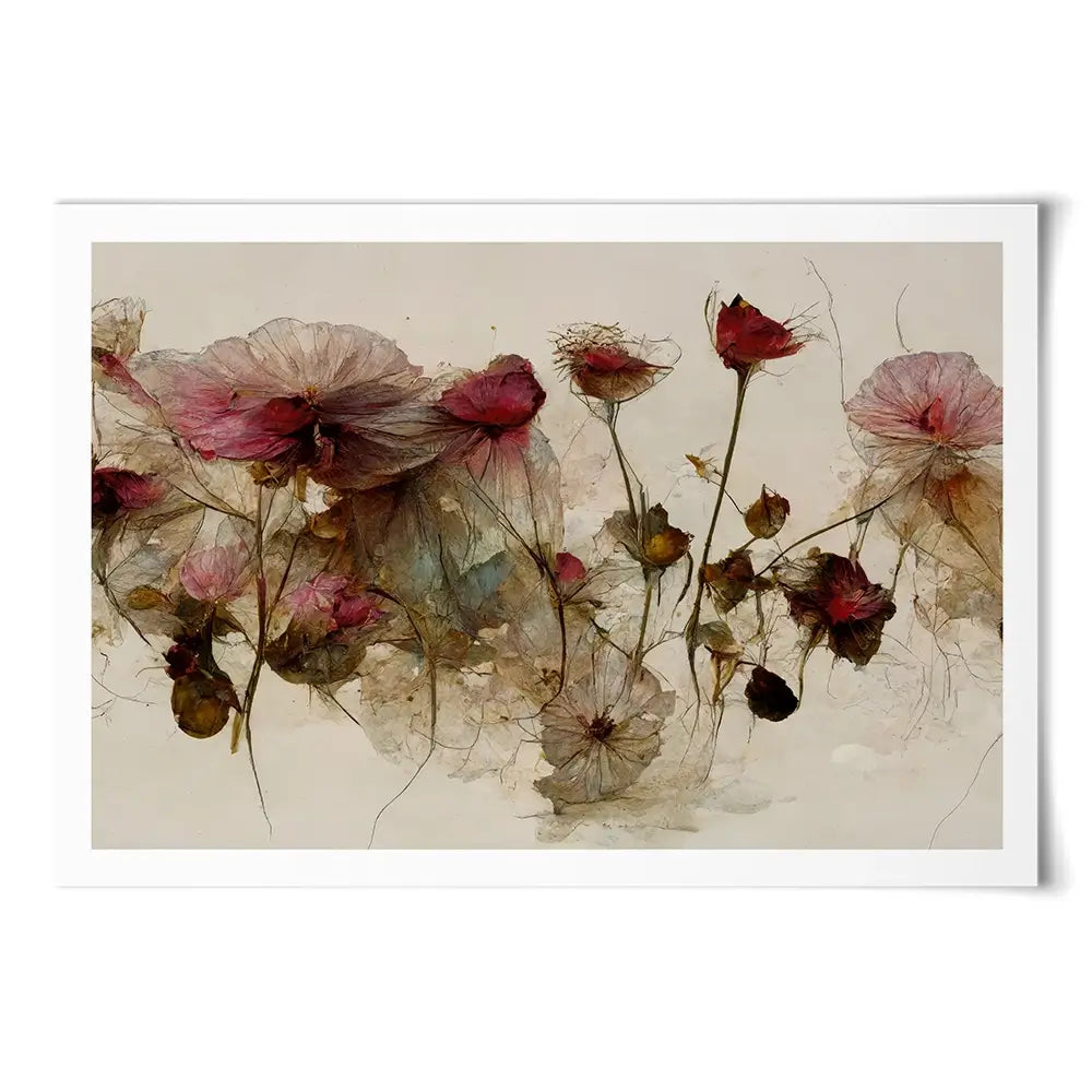Wild Dry Roses Art Print Wild Dry Roses Art Print wall art product Treechild