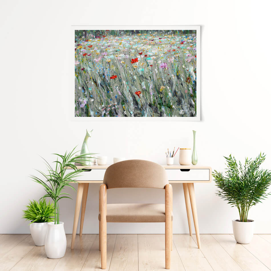 Wild Flower Space Art Print Wild Flower Space Art Print wall art product Studio Paint-Ing