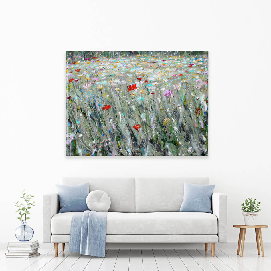 Wild Flower Space Canvas Print Wild Flower Space Canvas Print wall art product Studio Paint-Ing