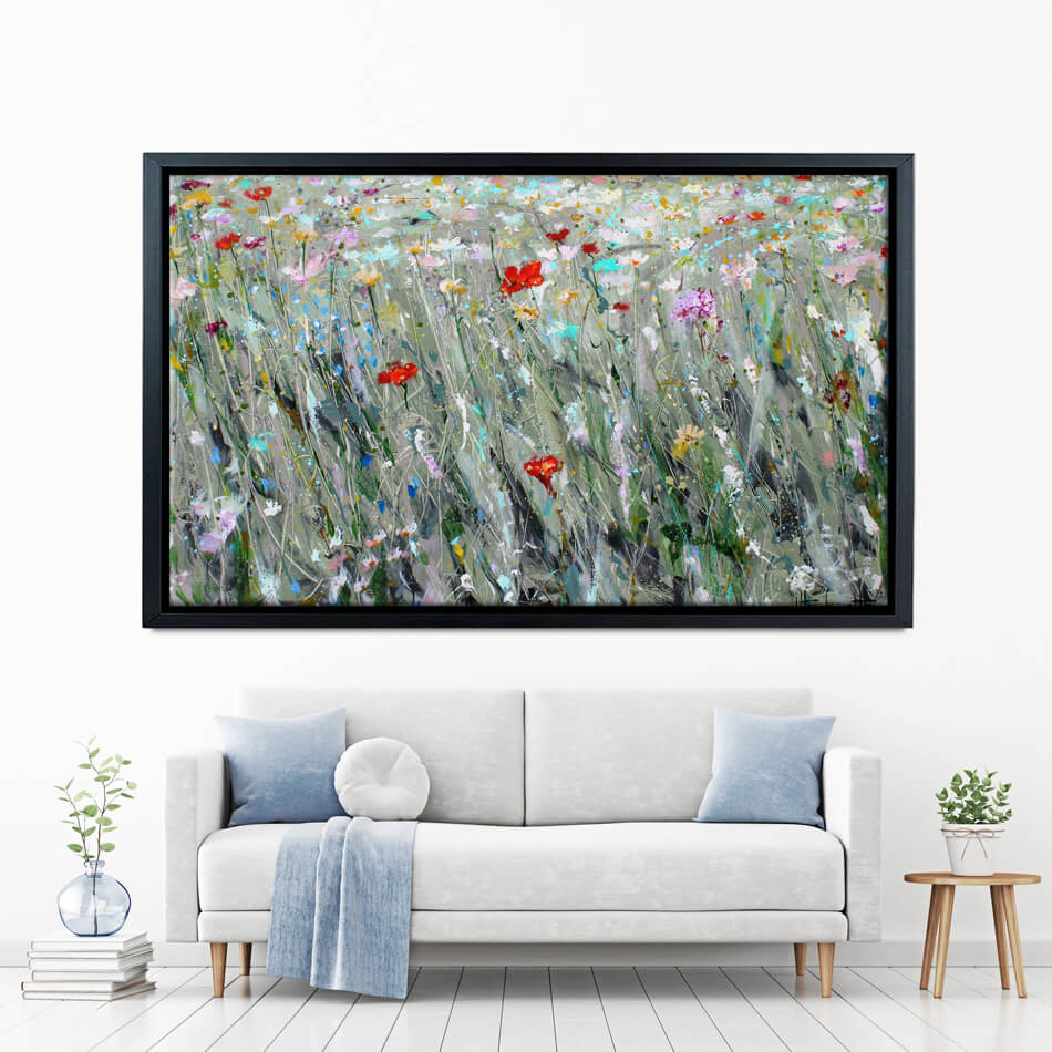 Wild Flower Space Canvas Print Wild Flower Space Canvas Print wall art product Studio Paint-Ing