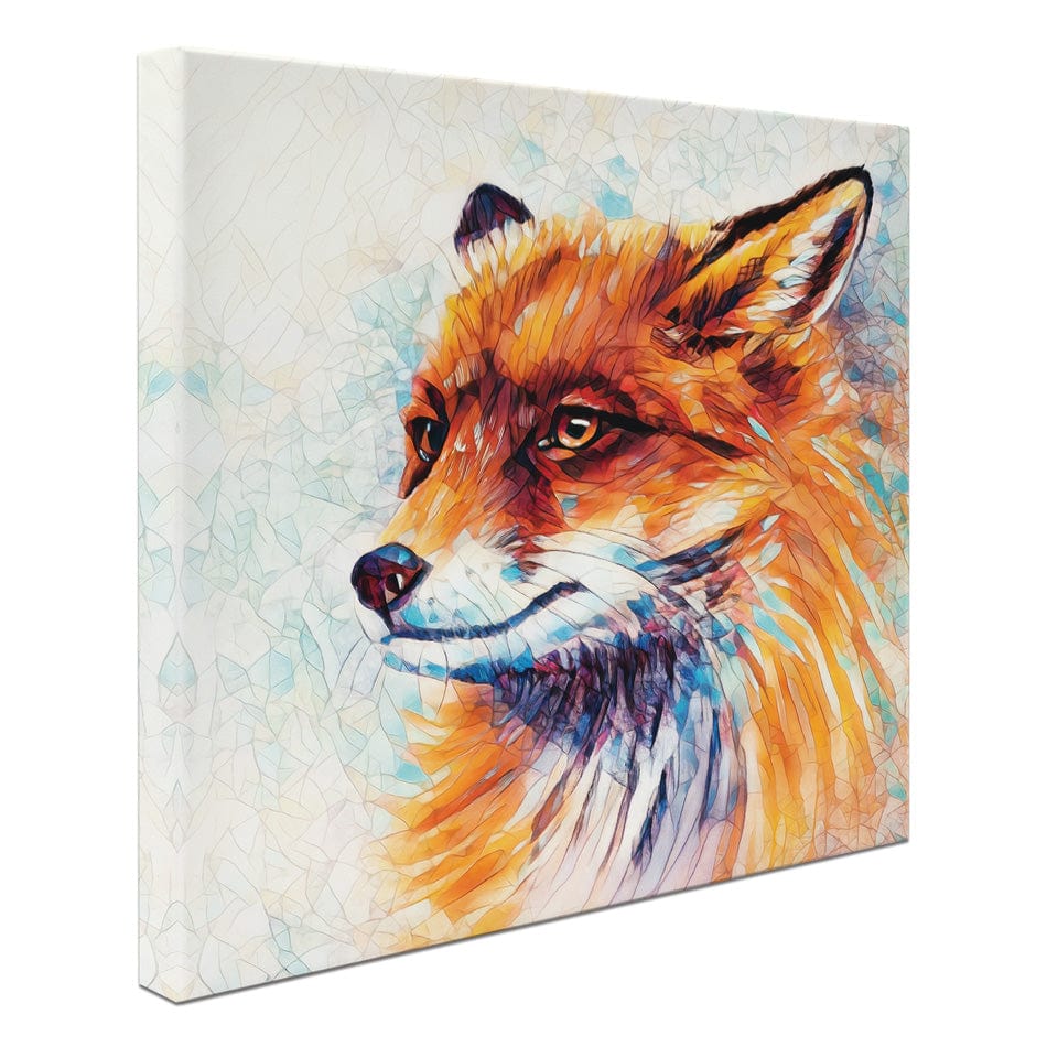 Wild Fox Square Canvas Print wall art product Lidi Di / Shutterstock