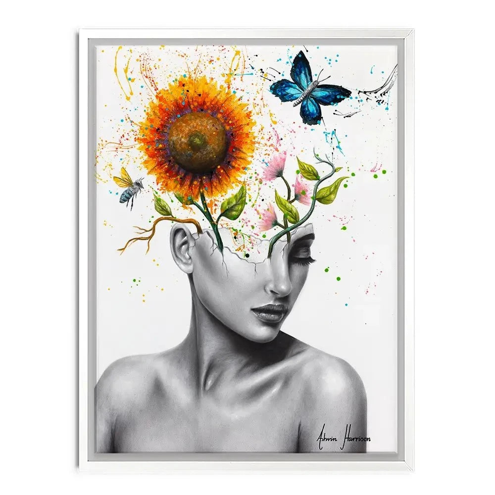 Wild Garden Girl Canvas Print Wild Garden Girl Canvas Print wall art product Ashvin Harrison