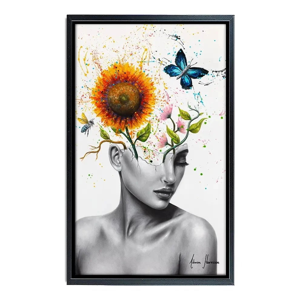 Wild Garden Girl Canvas Print Wild Garden Girl Canvas Print wall art product Ashvin Harrison