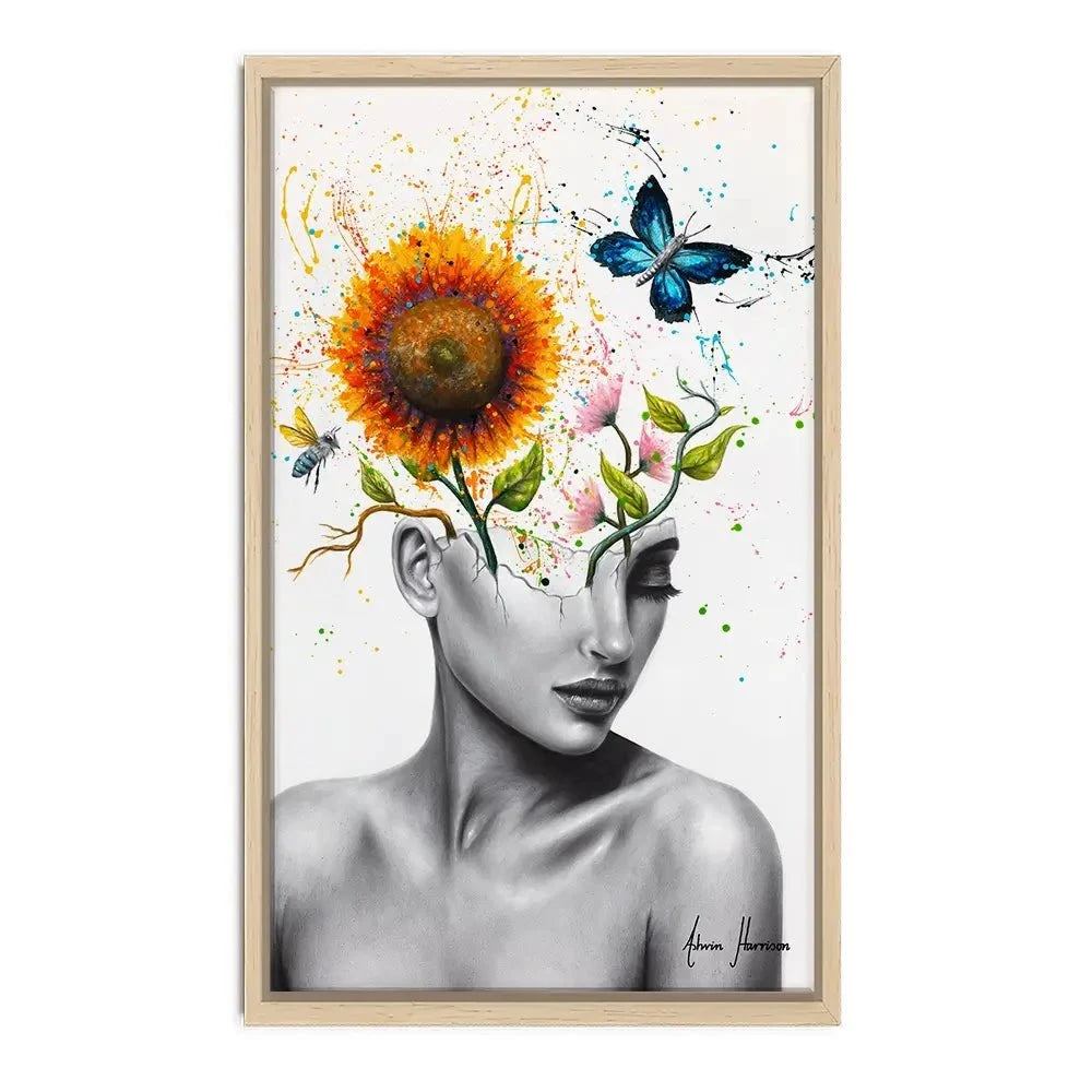 Wild Garden Girl Canvas Print Wild Garden Girl Canvas Print wall art product Ashvin Harrison