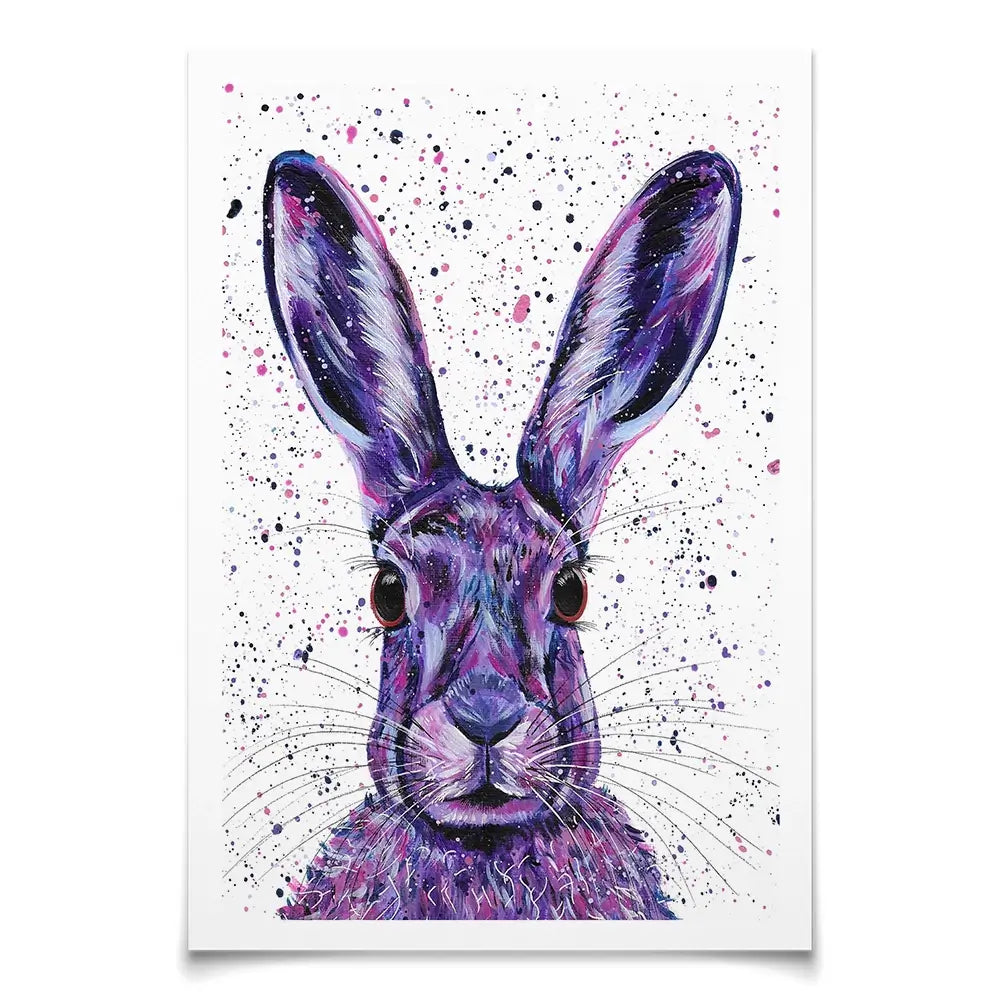 Wild Hare Hallie Art Print Wild Hare Hallie Art Print wall art product Emma LC Art