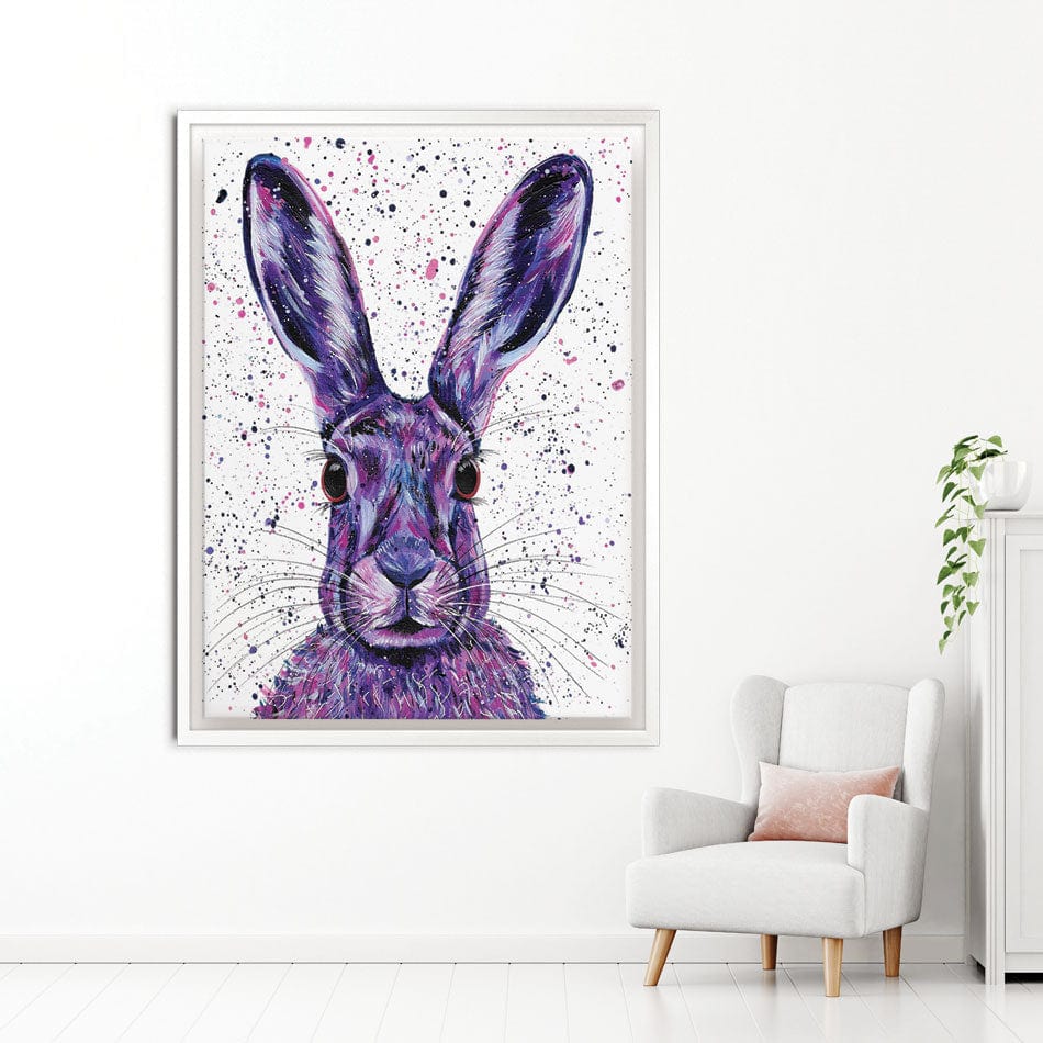 Wild Hare Hallie Canvas Print wall art product Emma LC Art