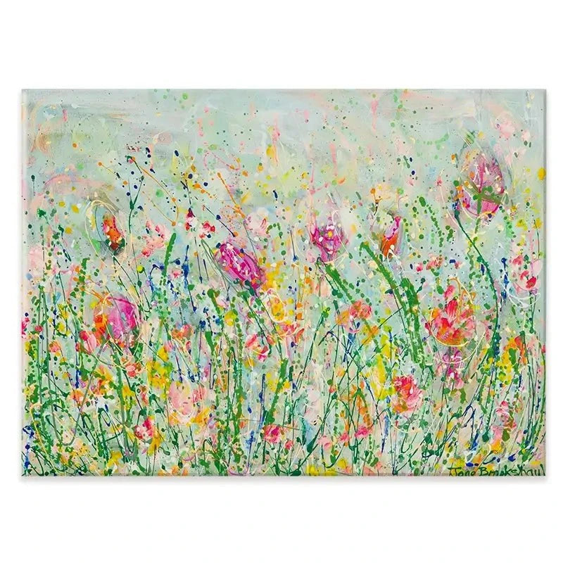 Wild Meadow In Green Canvas Print Wild Meadow In Green Canvas Print wall art product Jane Brookshaw