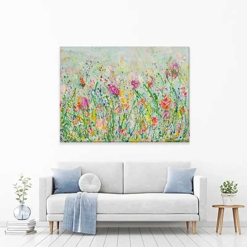 Wild Meadow In Green Canvas Print Wild Meadow In Green Canvas Print wall art product Jane Brookshaw