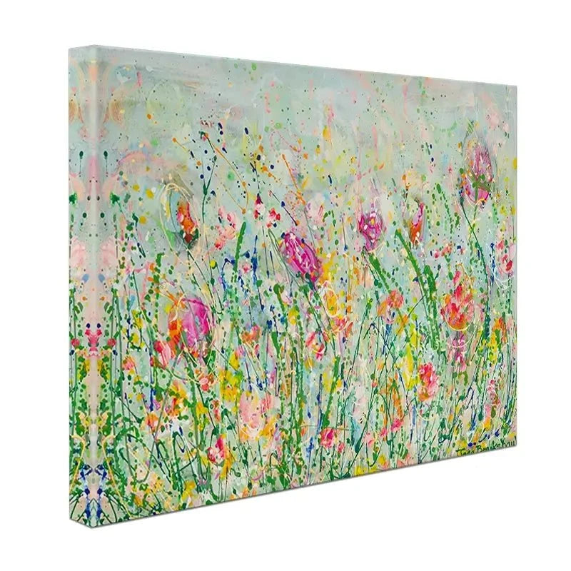 Wild Meadow In Green Canvas Print Wild Meadow In Green Canvas Print wall art product Jane Brookshaw