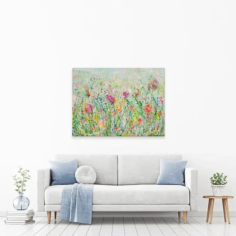 Wild Meadow In Green Canvas Print Wild Meadow In Green Canvas Print wall art product Jane Brookshaw
