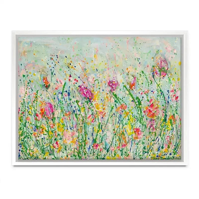 Wild Meadow In Green Canvas Print Wild Meadow In Green Canvas Print wall art product Jane Brookshaw