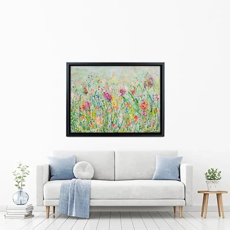 Wild Meadow In Green Canvas Print Wild Meadow In Green Canvas Print wall art product Jane Brookshaw