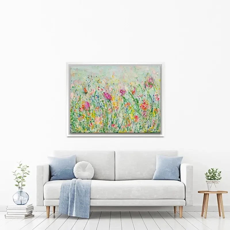 Wild Meadow In Green Canvas Print Wild Meadow In Green Canvas Print wall art product Jane Brookshaw