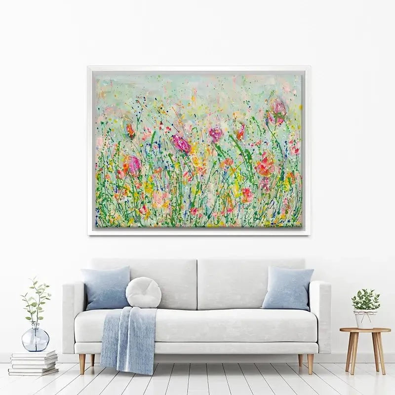 Wild Meadow In Green Canvas Print Wild Meadow In Green Canvas Print wall art product Jane Brookshaw