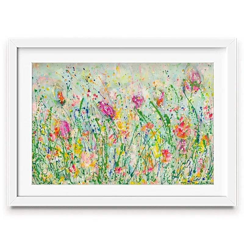 Wild Meadow In Green Framed Art Print Wild Meadow In Green Framed Art Print wall art product Jane Brookshaw