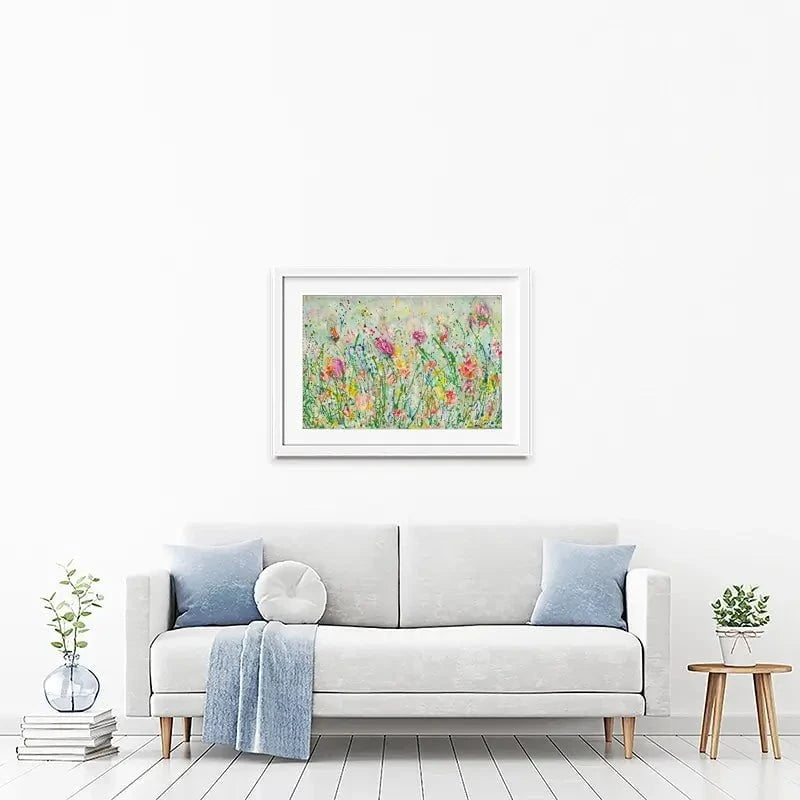 Wild Meadow In Green Framed Art Print Wild Meadow In Green Framed Art Print wall art product Jane Brookshaw