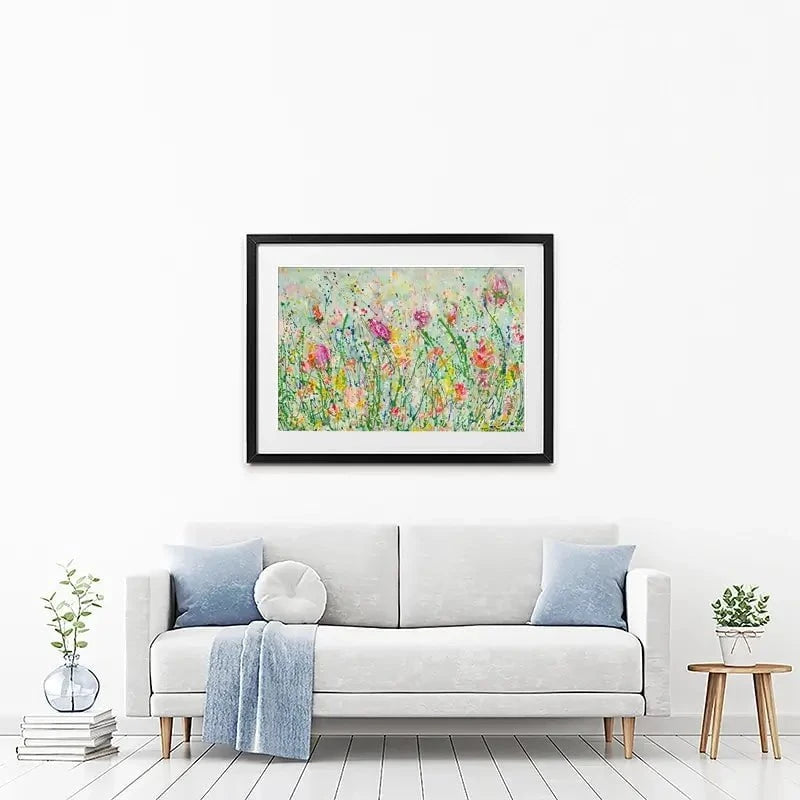 Wild Meadow In Green Framed Art Print Wild Meadow In Green Framed Art Print wall art product Jane Brookshaw