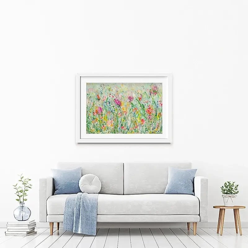Wild Meadow In Green Framed Art Print Wild Meadow In Green Framed Art Print wall art product Jane Brookshaw